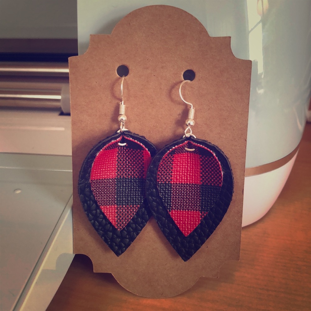 NEW! Buffalo Plaid Earrings!
